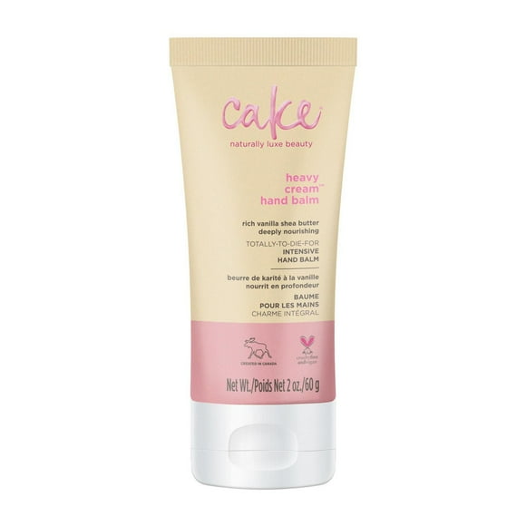 Cake Beauty Repairing Hand Cream, Heavy Cream - Shea Butter, Coconut Oil, Aloe Vera & Green Tea – Vanilla Hand Cream for Dry Hands - Travel Size - 2 Oz