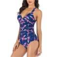 thumbnail image 4 of Beeachgirl One Piece Swimsuit Sexy Floral Conservative Swimwear for Women, 4 of 6