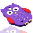thumbnail image 3 of for samsung galaxy s4 i9500 - owl 3d silicon skin case - purple scowl, 3 of 3