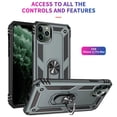 thumbnail image 2 of Funda de teléfono con anillo magnético para iPhone, carcasa trasera a prueba de golpes para iPhone 11, 12, 13 Pro Max, Mini, 6, 7, 8 Plus, X, Xs, XRFor iPhone 12 Gao Jinjia LED, 2 of 2