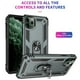 thumbnail image 2 of Funda de teléfono con anillo magnético para iPhone, carcasa trasera a prueba de golpes para iPhone 11, 12, 13 Pro Max, Mini, 6, 7, 8 Plus, X, Xs, XRFor iPhone 12 Gao Jinjia LED, 2 of 2