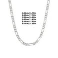 thumbnail image 3 of Versatile 4mm Figaro Link Necklace For Men Available In 16 18 20 22 24 Inch Sizes Perfect Everyday Jewelry Gift For Him, 3 of 9