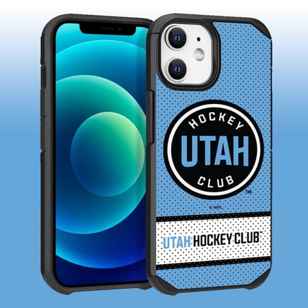 Apple iPhone iPhone 12 Pro (6.1) -NHL Licensed Utah Hockey Club Team Logo on Jersey Textured Dual Layer Case