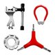 thumbnail image 1 of Kit De Herramientas De Llave De Radios De Bicicleta Llanta De Bicicleta De Acero Juego De Herramientas Correcto Kit De Radios De Rueda De Bicicleta Portátil Para Bicicleta 4 Piezas Kearding OD005398-00, 1 of 7