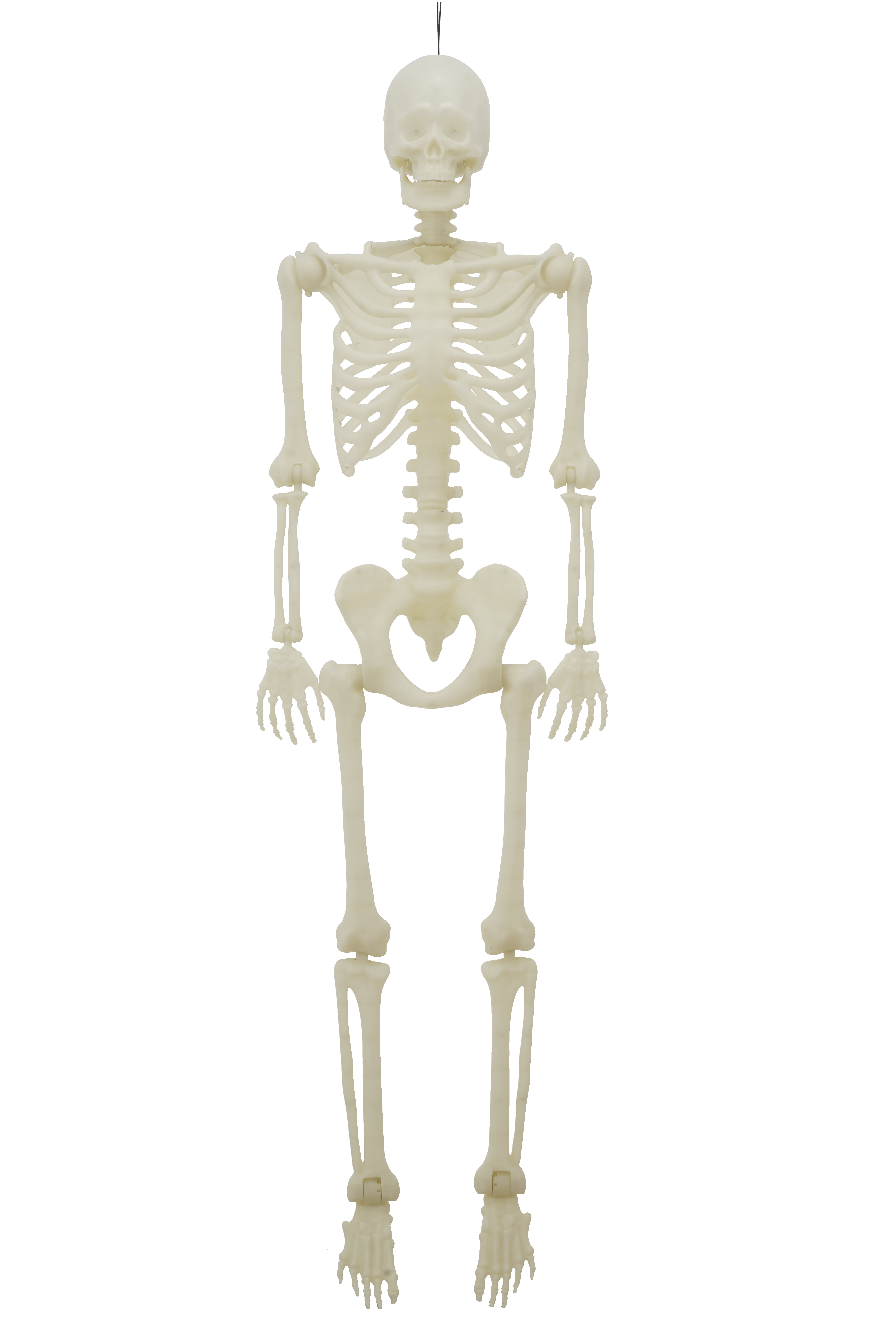 5-Foot Poseable Rainbow LED Illuminated Skeleton, Halloween Hanging Decoration, by Way to Celebrate