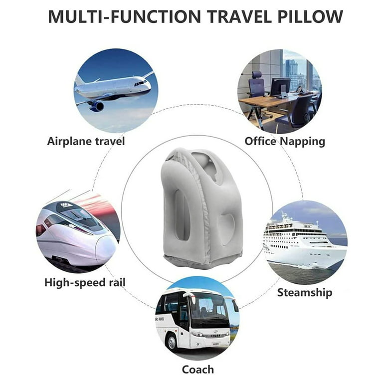 Inflatable Travel Air Pillow for Sleeping to Avoid Neck and