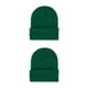 thumbnail image 3 of Minnieouse Beanie Hat Gorros de punto Unisex Autumn Skullcap Headgear Hilo Casual Accesorios para el cabello para deportes al aire libre Verde Pasto verde 2piezas, 3 of 6