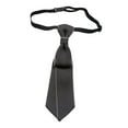 thumbnail image 2 of Corbata de hombre Sunnimix preatada Esquina gris afilada, 2 of 8
