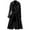Y-Black3616, variant on FEIFLY Women Overcoat Solid Color Slim Fit Coats Jacket Long Outerwear Windbreaker Coats Trench Long Sleeve Stylish Female Outwear