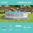 thumbnail image 5 of INTEX Prism Frame 20ft x 52in Above Ground Swimming Pool Set w/ Pump, 5 of 7