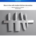 thumbnail image 4 of MesaSe Clearance Magnetic Knife Holder Stainless Steel  Magnet Strip for Knives  Wall or RefrigeraTor Mounted Bar  Magnetic Knife Rack for Kitchen Utensil Holder & Tool Holder  Silver, 4 of 7