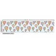 thumbnail image 2 of Ambesonne Hot Air Balloon Fabric by the Yard Upholstery, Sky Vehicle Cartoon, 5 Yards, Pale Blue Multicolor, 2 of 4