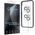 thumbnail image 1 of Inskin 2-in-1 [Screen and Rear Camera Lens] Tempered Glass Protector, fits Apple iPhone 13. 2+2 Pack with Application Frame., 1 of 7