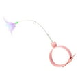 thumbnail image 3 of Esquirla Cat Feather Collar Toy Funny Cat Feather Toy Cat Teasing Stick for Small Cats Pink, 3 of 8