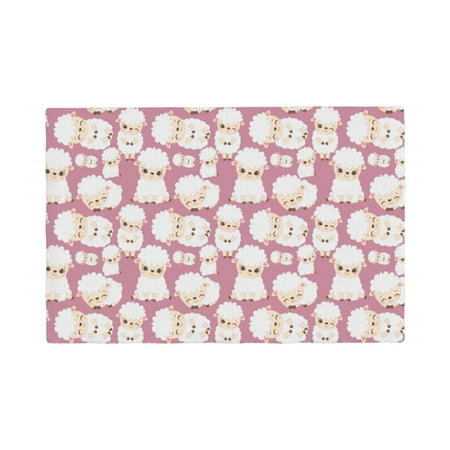 

Placemats Set of 4 / 6 Cartoon Sheep Placemats for Dining Table Indoor/Outdoors Heat Resistant Washable Placemats 18 x 12