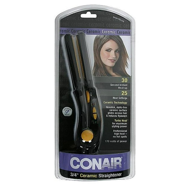 Conair CS4JCS Satin Finish 3/4" Ultra-Slim Ceramic - Coiffant pour les Cheveux
