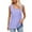 Purple, variant on MIXUE Womens Summer Tops Solid Color Crew Neck Sleeveless Loose T-shirts Holiday Wear,Yellow,S