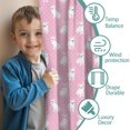 thumbnail image 3 of Blackout Kids Curtains,Pink Cute French Bulldogs Childrens Insulated Curtains Set Of 2,Bedroom Essentials,Toddler Room Decor 42x54in(106x137cm), 3 of 4