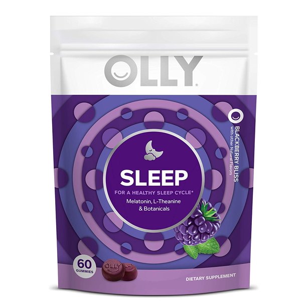OLLY Sleep Melatonin Gummy, All Natural Flavor and Colors with L