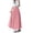 Pink, variant on Women's Culottes Skirt Pants Textured Elastic High Waist A Line Flowy Maxi Skorts with Pockets Lightweight Casual Beach Wide Leg Trousers Yellow