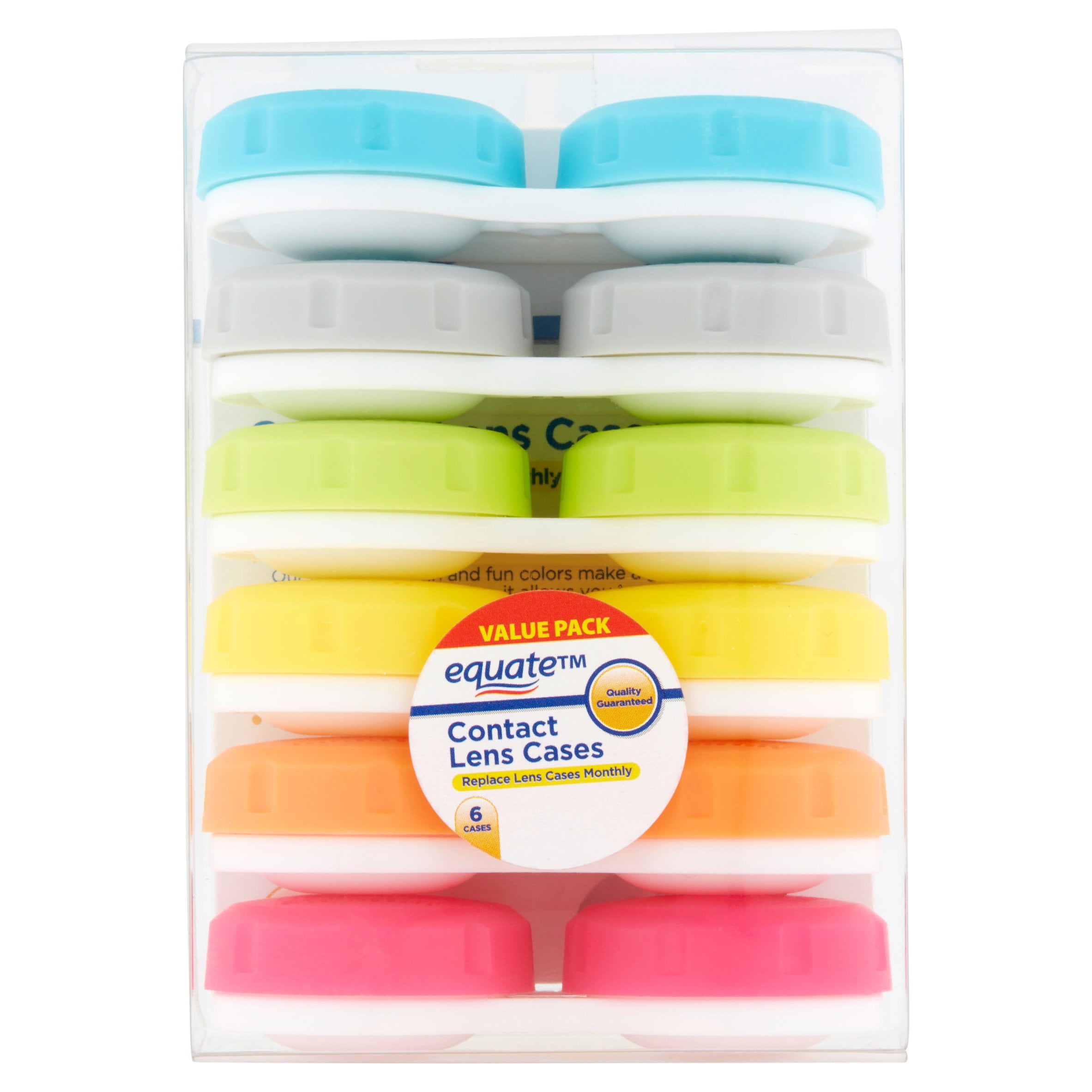 Equate Contact Lens Cases, 6 Ct