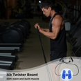 thumbnail image 5 of Recortador de abdominales de cintura, tabla de discos de cintura giratoria con cuerda de tirar e imanes de masaje, discos de torsión de fitness para ejercicio abdomen cintura brazos caderas y muslos, 5 of 5