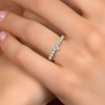 thumbnail image 4 of Gem Stone King 14K Two Tone Gold Lab Grown Diamond Engagement Ring for Women | 1.09 Cttw | Heart Shape 5MM | Gemstone April Birthstone | Size 6, 4 of 6