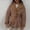 01 Brown, variant on Women's Fashion Solid Color Casual Padded KeepWinter Warm Thick Korean Style Loose Hooded Cold Protection Long Sleeve Parkas