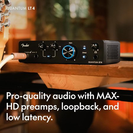 Fender フェンダー Quantum LT4 オーディオインターフェイス USB-C