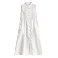 thumbnail image 5 of Bxsruta Womens Summer Dress Button Down Maxi Dress Pleated Casual Sundress for Women, 5 of 6