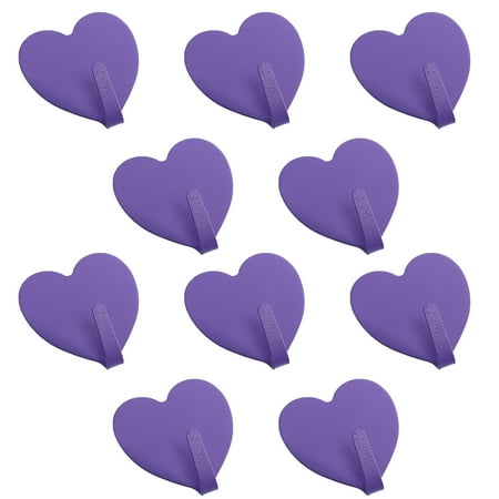

10pcs Self-adhesive Hooks No Trace Hooks Colorful Heart Hooks Iron Hook