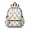 Dinosaur and Floral White Pattern, variant on Dinosaur and Floral White Pattern Cute School Backpack with Padded Back and Adjustable Shoulder Straps 13.4"x11"x4.7"