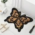 thumbnail image 6 of Zhourta Floor Mat 12x16 Inch Non Slip Absorbent Unique Butterfly Shape Decorative Waterproof Rug for Bathroom Kitchen Entryway, 6 of 6