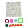 thumbnail image 5 of Photo frame Fondant Silicone Mold Cake Border Decoration  Cupcake Topper  Jewelry  Polymer Clay  Crafting Projects, 5 of 5