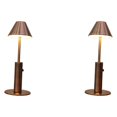 thumbnail image 1 of Baohd Dimmable Bedside Table Lamp Elegant Bar Decor Battery Powered Umbrella Bronze 2Set, 1 of 6