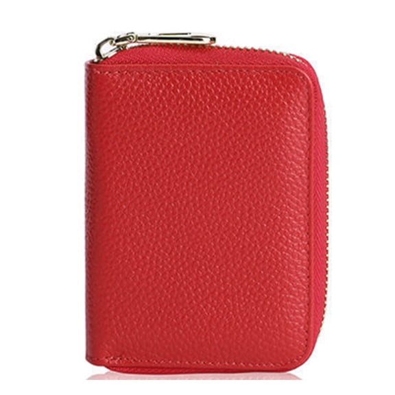 RUISINERY RFIDS Blocking Credit Card Wallet,Card Organizers Accordion Wallet Compact Size Pu Leather Zippers Card Cases Holder