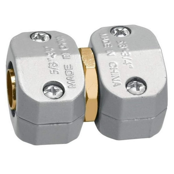 5/8 in. to 3/4 in. Heavy-Duty Zinc Hose Repair Mender Hose and Sprinkler Repair