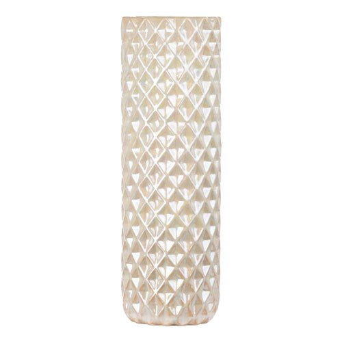 A & B Home White Skinny Ceramic Vase