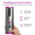 thumbnail image 3 of Automatic Curling Iron,Pink,Cordless Auto Hair Curler, Ceramic Rotating Hair Curler , Portable Rechargeable Curling Wand, Auto Shut-Off, 3 of 7