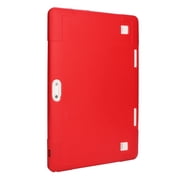 Topvent 10 Inch 10.1 Inch Android Tablet Case Universal Silicone PC Cover Case Full Body Shockproof Silicone Tablet Cover(Red)