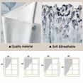 thumbnail image 5 of Blue Beige Coastal Swag Valances for Windows, Kitchen Curtains 36 Inch Length 2 Panels Set, Beach Starfish Summer Eucalyptus Ombre Short Curtains for Small Windows Rod Pocket Cafe Curtains 28"x36", 5 of 8