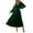 Green, variant on Women's Fall V Neck Velvet Long Sleeve Casual Party Midi Dress Black L