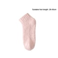thumbnail image 3 of harmtty Confinement Socks Non-slip Women Socks 1 Pair Women Socks Thickened Elastic Anti-slip Mid-tube Anti-skid Bottom Solid Color Floor Socks Khaki, 3 of 6