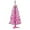 Pink, variant on Pre-Lit Artificial Christmas Tree, Pink Tinsel, White Lights, Includes Stand, 4 feet