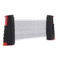 thumbnail image 1 of Grille de Tennis de Table Portable, Filet de Tennis de Table Compact en Taille et Design, pour Enfants Adultes Noir Rouge, 1 of 8