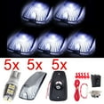 thumbnail image 5 of CCIYU Set of 5 Smoke Cab Marker Light Assembly +5pcs White 20-3528-SMD LED Bulb+ Wiring pack Replacement fit for 2003-2010 for Dodge for Ram 1500 for Ram 2500 for Ram 3500 for Ram 4500 for Ram 5500, 5 of 5