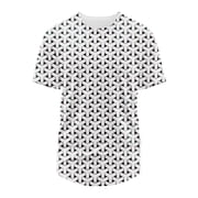 LUOGENLI Male T-shirts for Mens Men's T Shirt Summer Oversized Shirt Fashion 3D Print Casual Comfortable Shirt Mens T-shirts Graphic Tees Easter Light Gray L