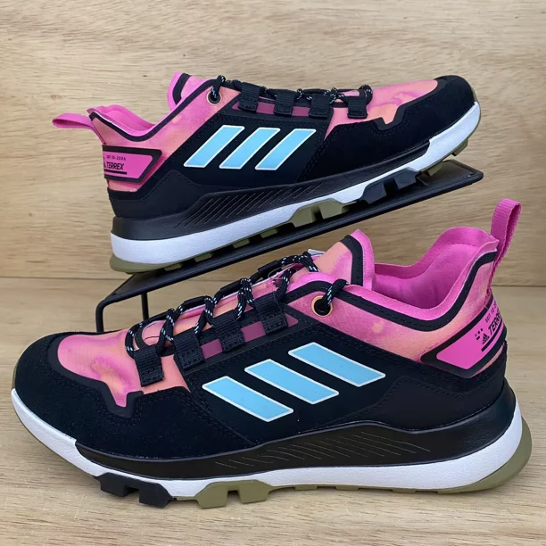 Ad-id-as Terrex Hikster Low Mens Sz 7.5 Hiking Trail Shoes, Black Pink Blue NEW
