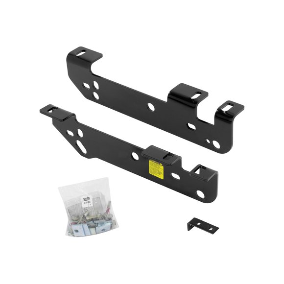 Reese Fifth Wheel Trailer Hitch Mount Kit 50026 Custom Quick; 2 Brackets; Bolt-On Bracket; Drilling Required To Mount Rails; Includes Hardware; Requires Rail Kit