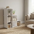 thumbnail image 3 of Cube Storage Organizer 6 Cube, Stackable Closet Organizer Storage Shelves, Plastic Storage Shelving Units and Storage Cubes for Clothes Books Toys, Bedroom Living Room Dorm, White, 3 of 8
